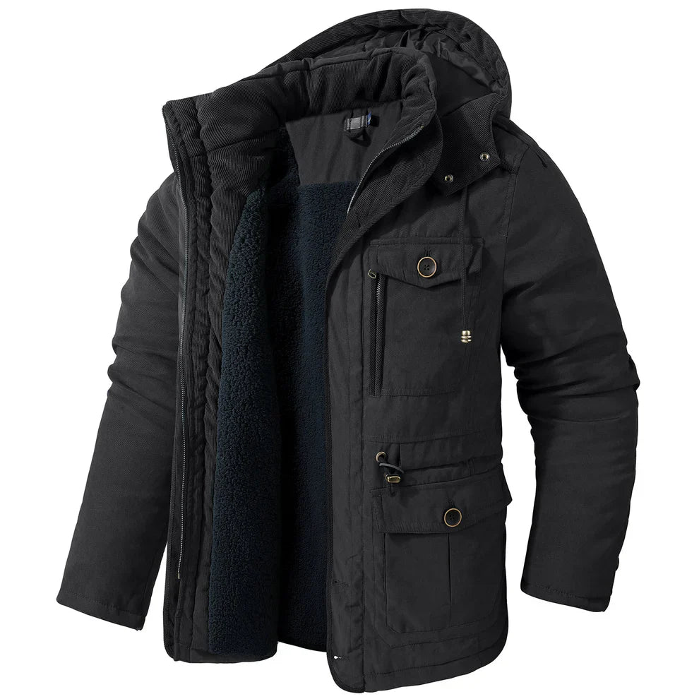 Kash modern thermo jacket with fleece lining – men