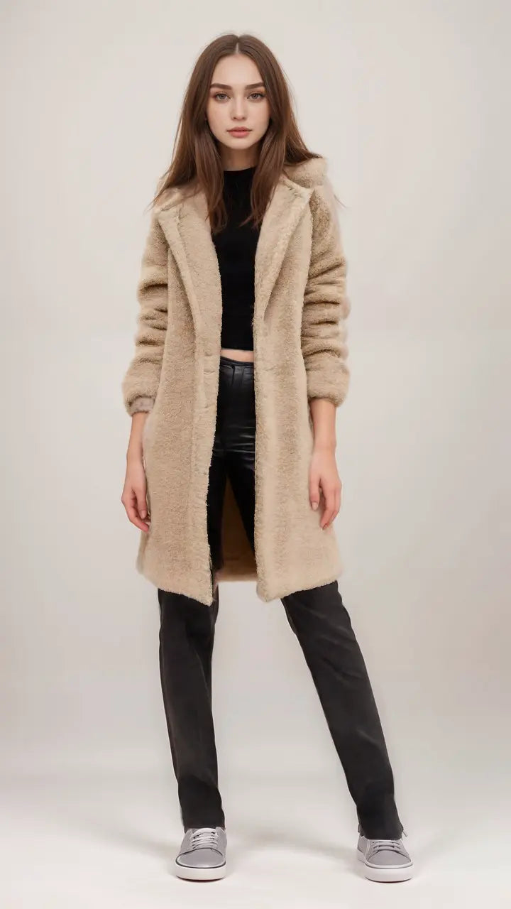 Emily teddy jacket – cozy short coat