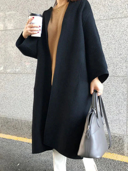 Lisi - long wool coat for women