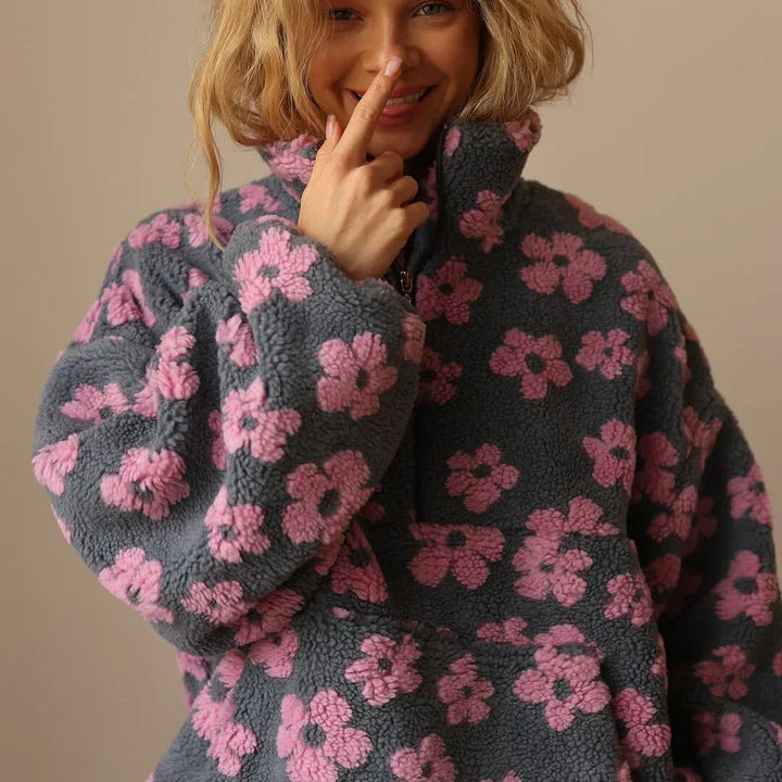 Daisy – fleece warm bloom sweater