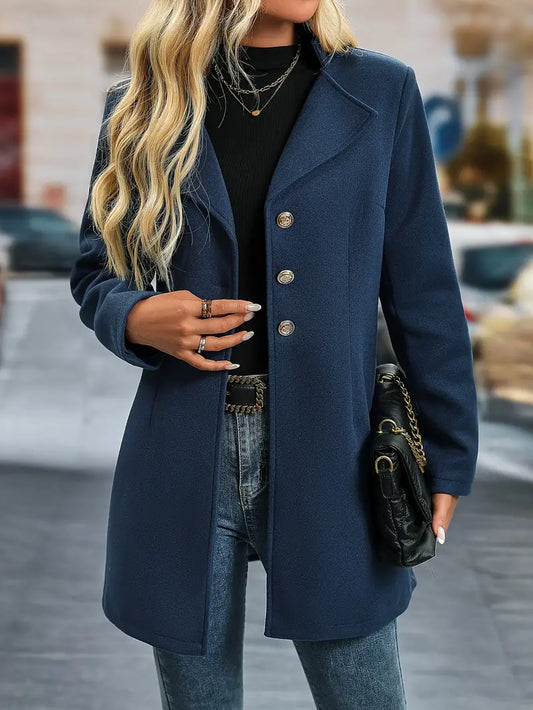 Kelly |  Elegant Long Women's Coat For Fall/Winter