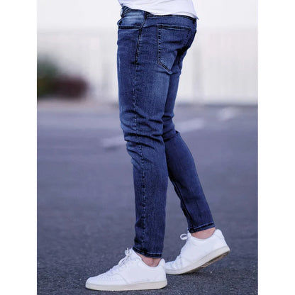 Men's skinny jeans in stretch denim