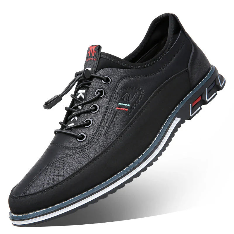 Aaron casual non-slip leather sneakers – men