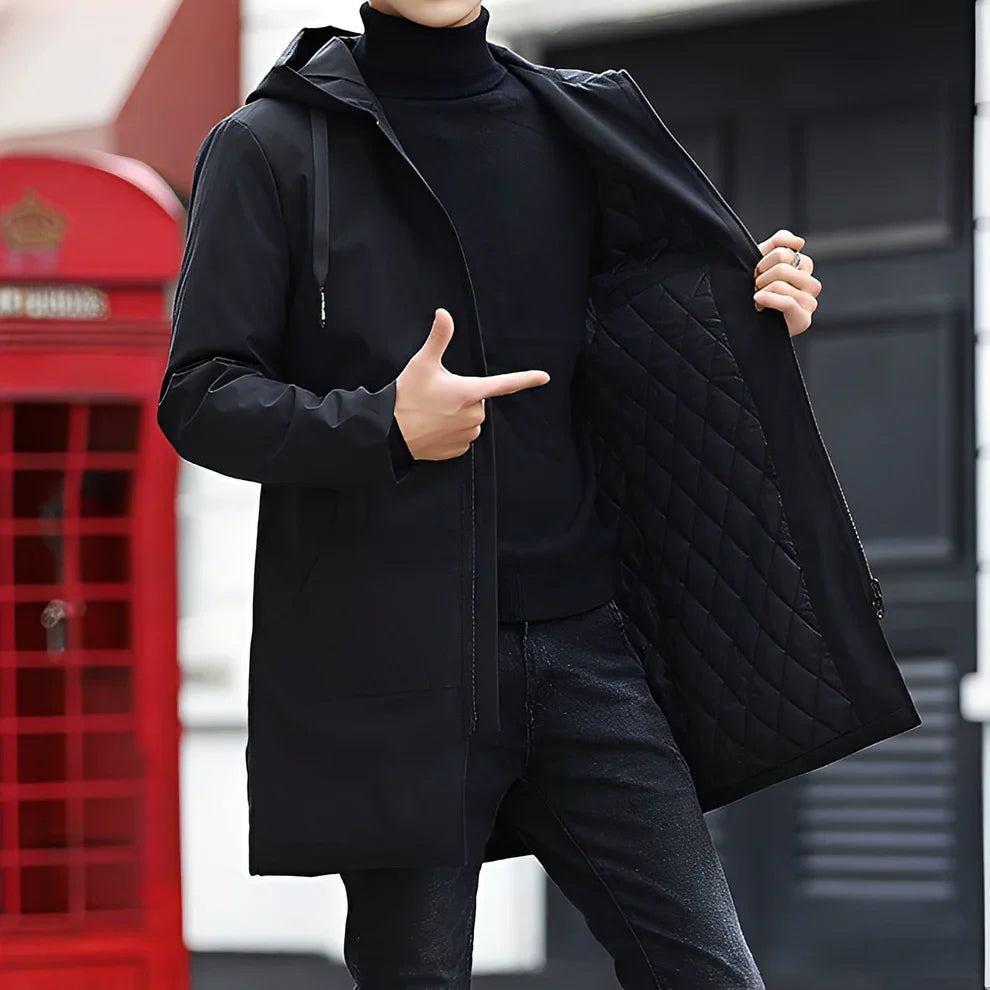 Derren casual lightweight hooded jacket – men