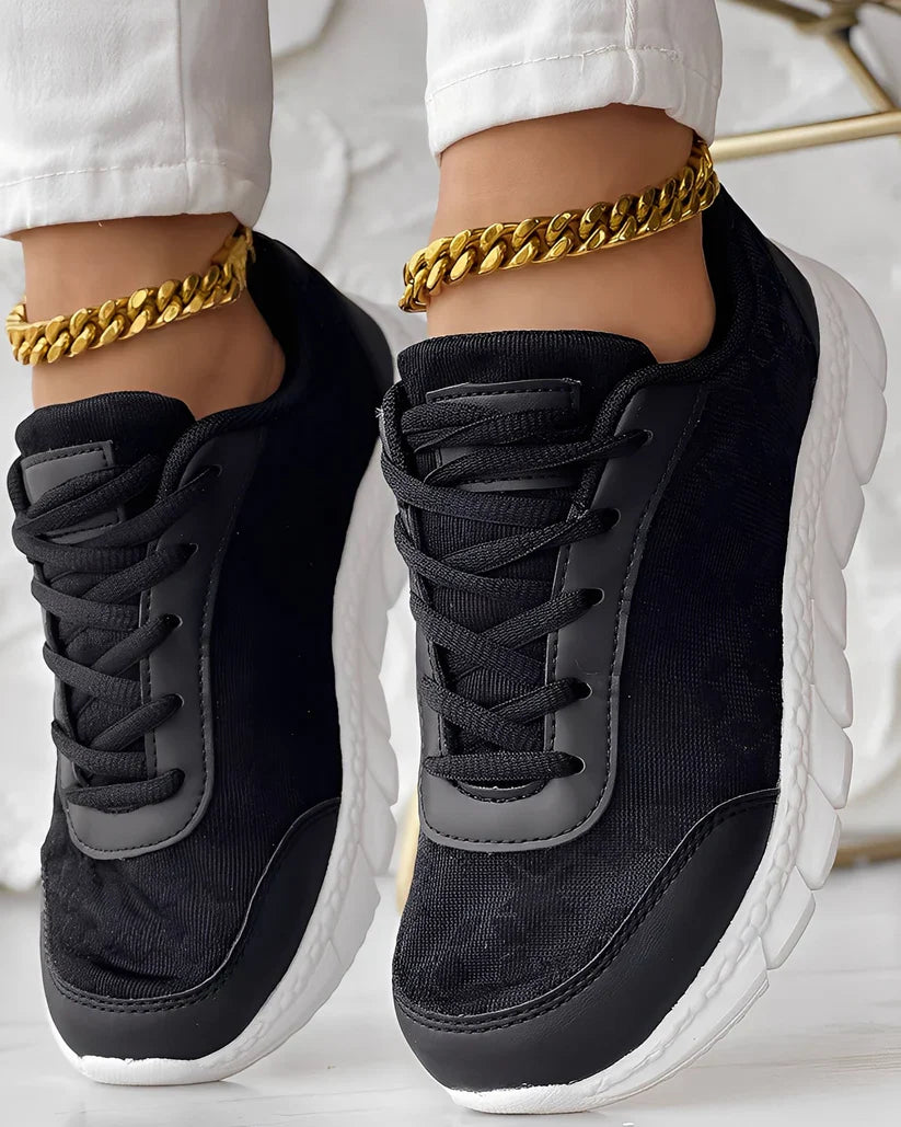 Elisabeth casual breathable floral sneakers – women