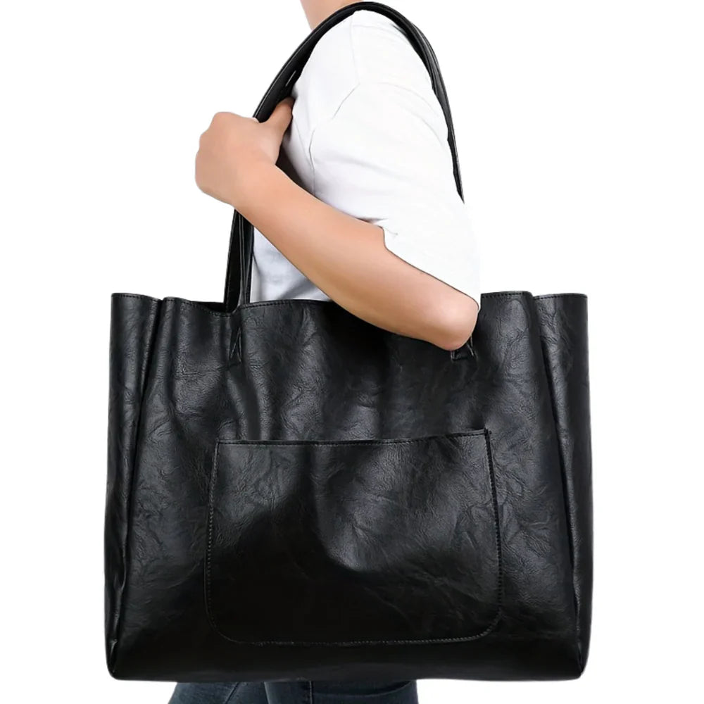 Daphne PU tote-bag minimalist – women