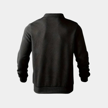Men’s half-zip stand collar sweater