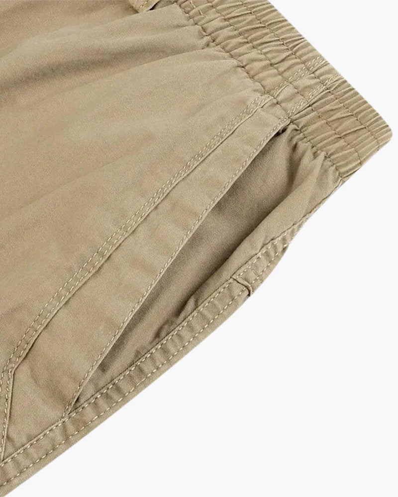 Ryan straight-cut cotton casual pants – men