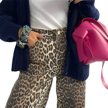 Rowanne classic wide-leg printed pants – women
