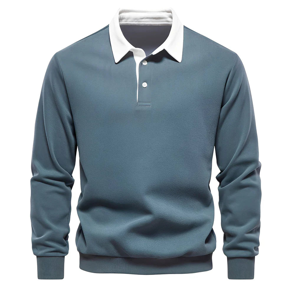 Sonnie casual long-sleeve polo shirt – men