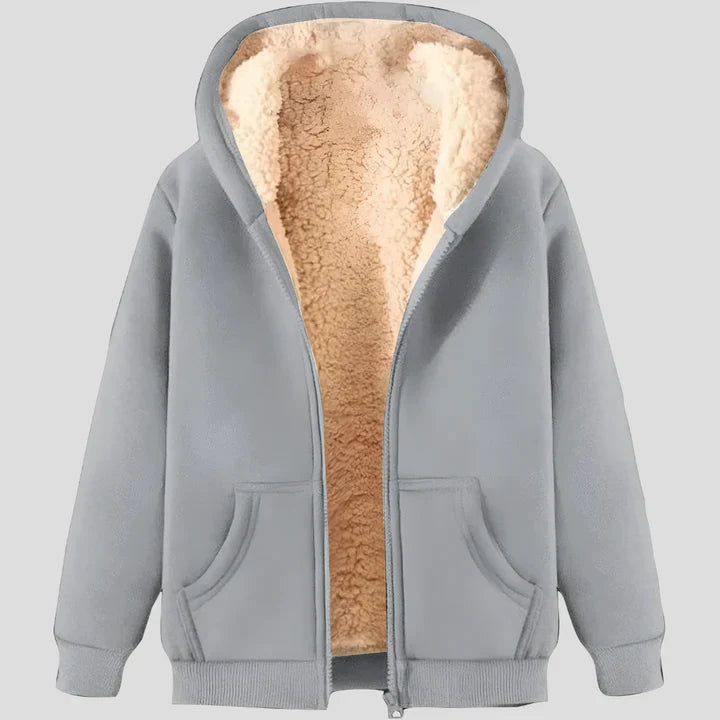 Men’s fleece-lined winter hoodie jacket – men