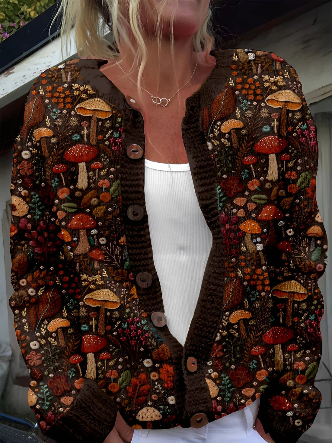 Kandace floral knit cardigan – women