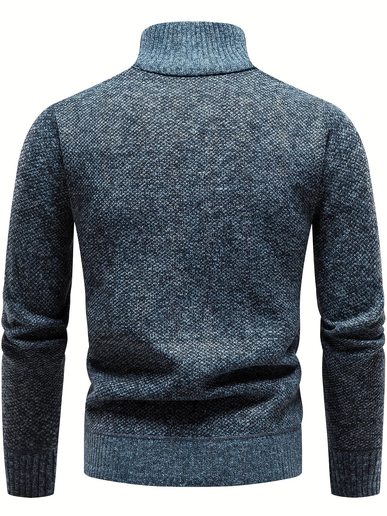 Men’s high-neck quarter-zip knit sweater – men