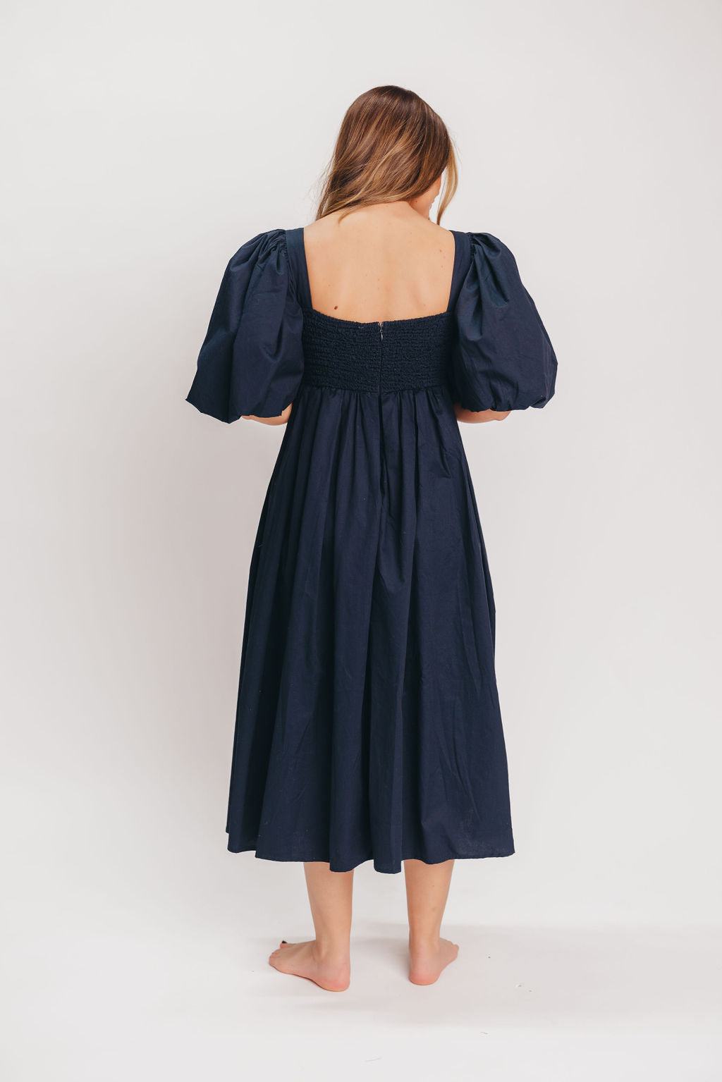 Harlow Maxi Dress in Navy - Bump Friendly