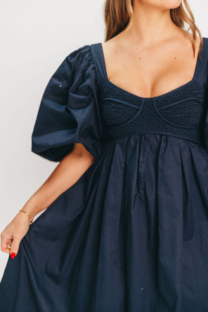 Harlow Maxi Dress in Navy - Bump Friendly