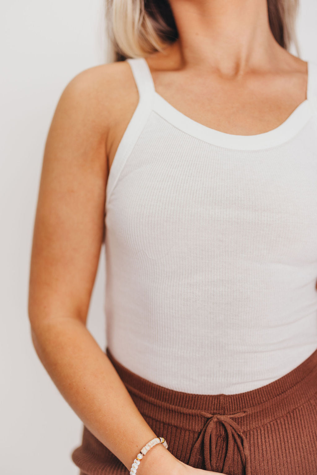 Ariel Organic Cotton Tank in White