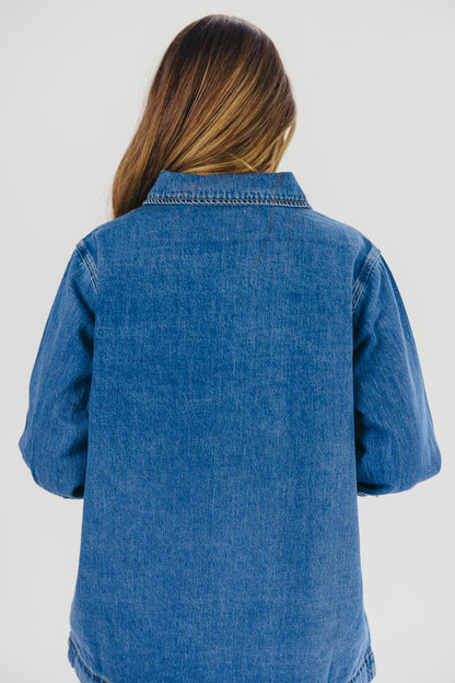 Jane Long-Sleeved Shirt in Denim