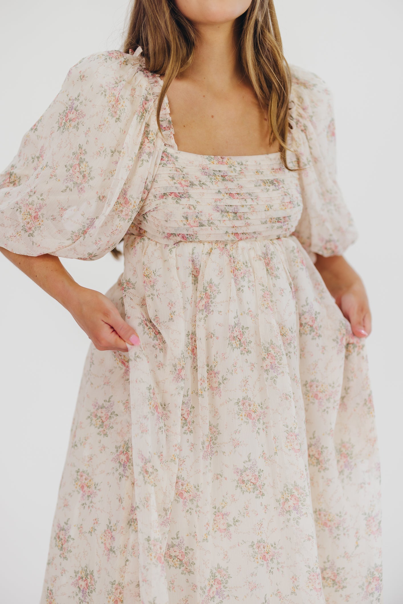 Melody Maxi Dress in Petal Pink - Bump Friendly & Inclusive Sizing (S-3XL)