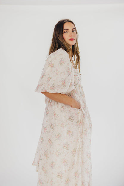 Melody Maxi Dress in Petal Pink - Bump Friendly & Inclusive Sizing (S-3XL)