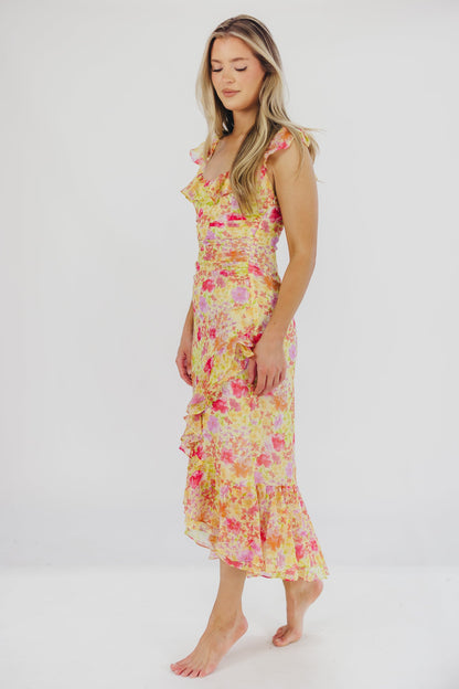 Luvita Dress in Yellow Multi Floral