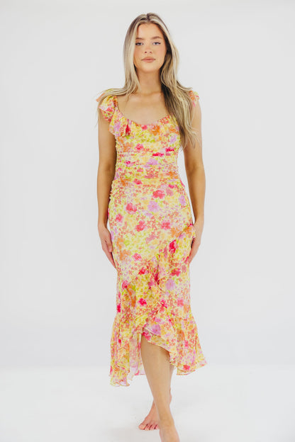 Luvita Dress in Yellow Multi Floral