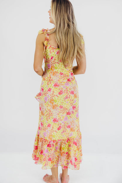 Luvita Dress in Yellow Multi Floral