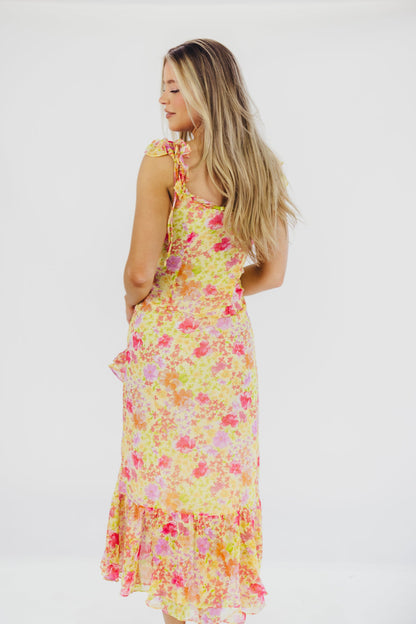 Luvita Dress in Yellow Multi Floral