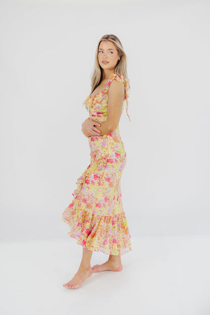 Luvita Dress in Yellow Multi Floral