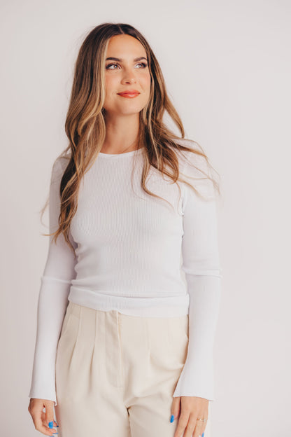 Marie Knit Top in White