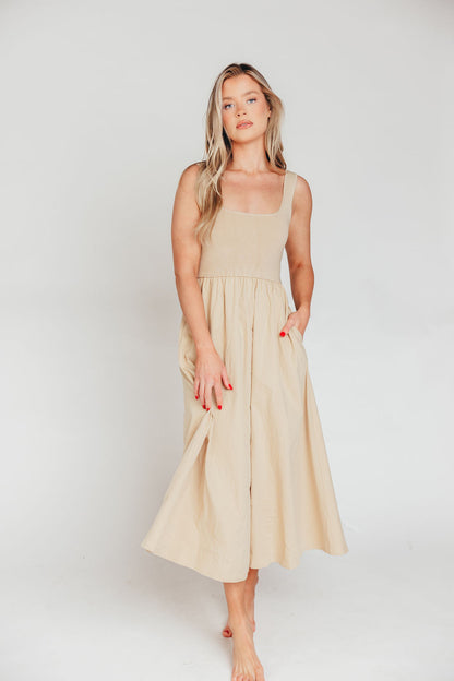 Lucinda Maxi Dress in Khaki