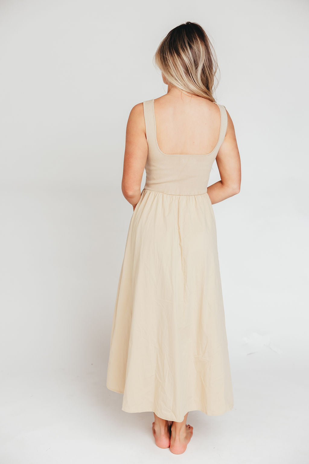 Lucinda Maxi Dress in Khaki