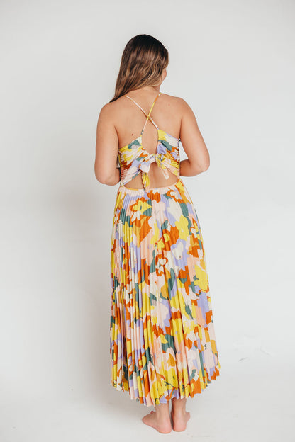 ASTR Blythe Maxi Dress in Lime Floral