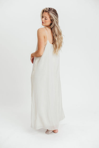 Deacon Basic Maxi Tank Dress in Ivory