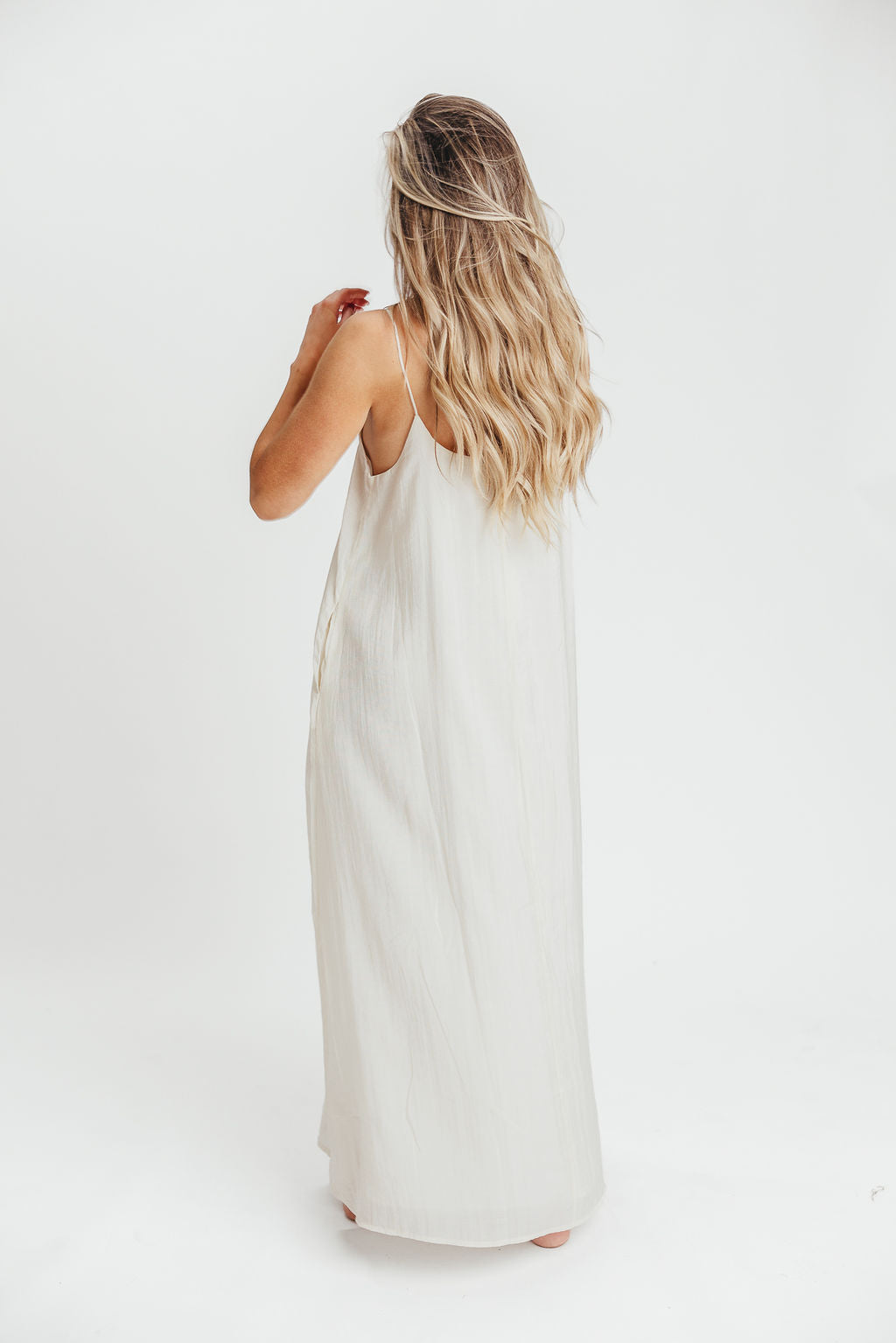 Deacon Basic Maxi Tank Dress in Ivory