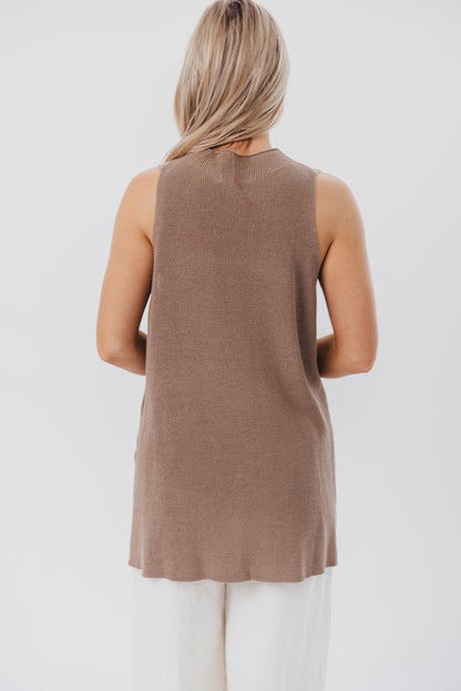 Nora Knit Tank in Taupe