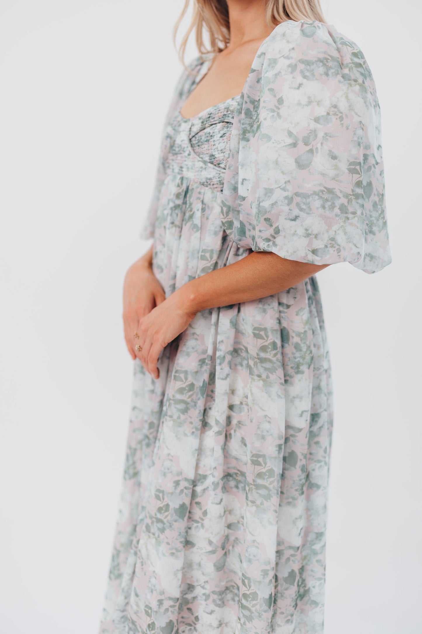 Harlow Maxi Dress in Forest - Bump Friendly (S-XL)