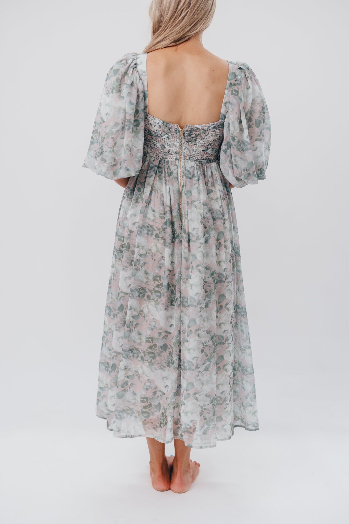 Harlow Maxi Dress in Forest - Bump Friendly (S-XL)