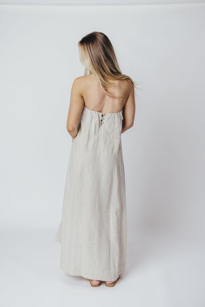 Zabina Maxi Dress in Linen - 100% Linen