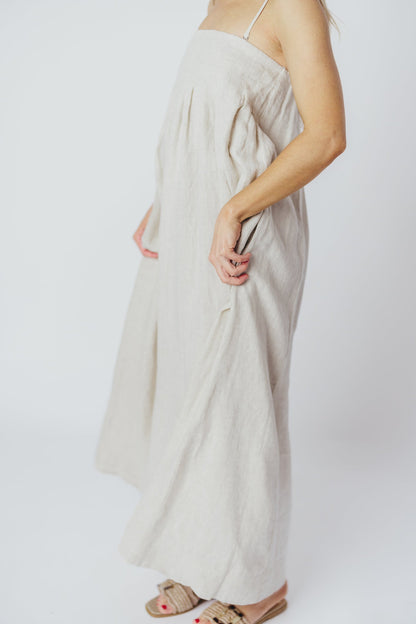 Zabina Maxi Dress in Linen - 100% Linen