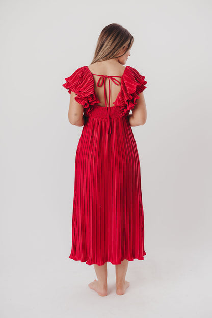 Lucky Charm Midi Dress in Red - Bump Friendly & Inclusive Sizing (S-3XL)