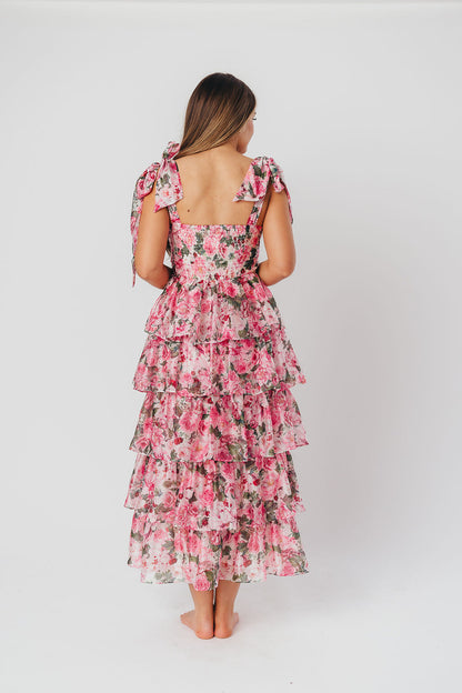 Maddie Midi Dress in Pink