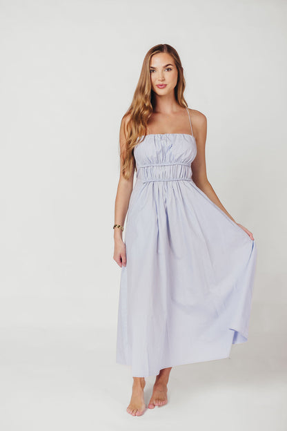 The Alice Midi Dress in Light Blue