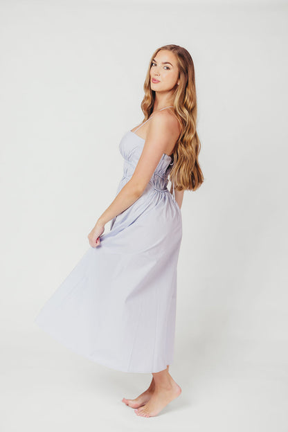 The Alice Midi Dress in Light Blue