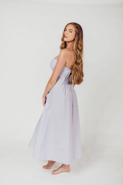 The Alice Midi Dress in Light Blue