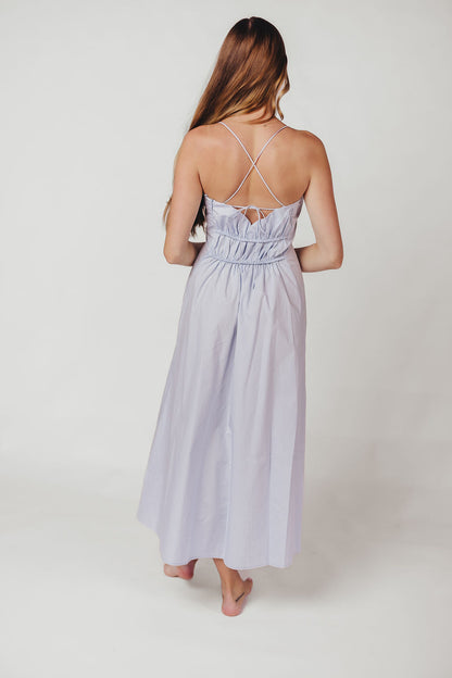 The Alice Midi Dress in Light Blue