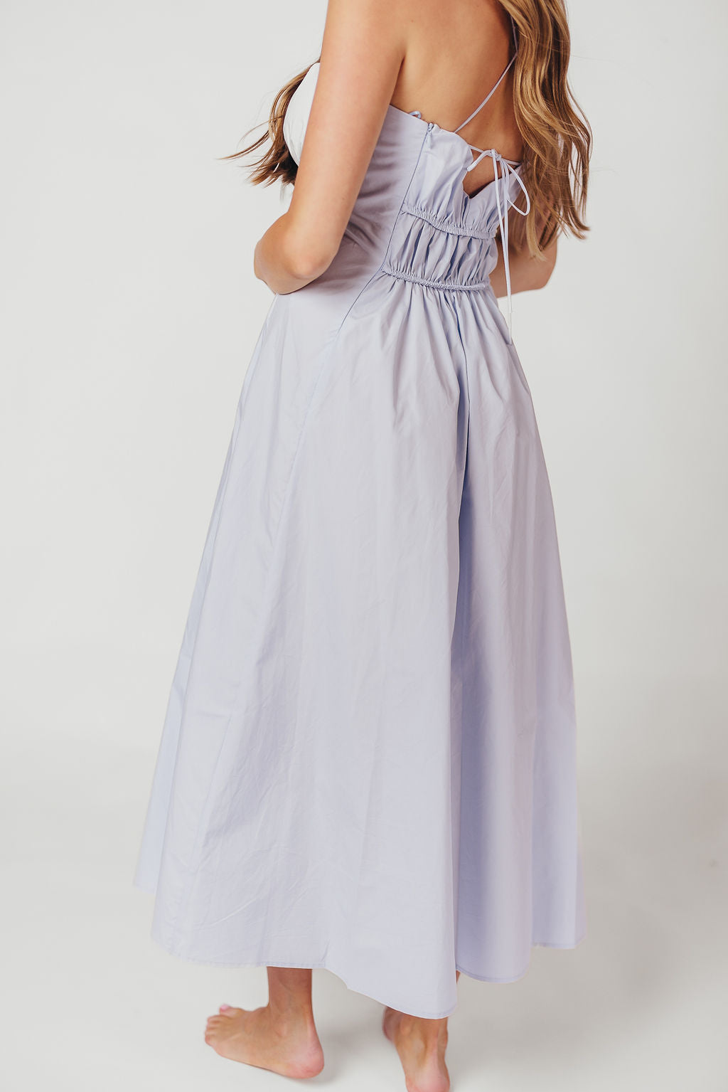 The Alice Midi Dress in Light Blue