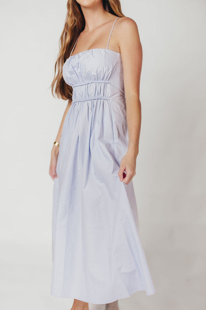 The Alice Midi Dress in Light Blue