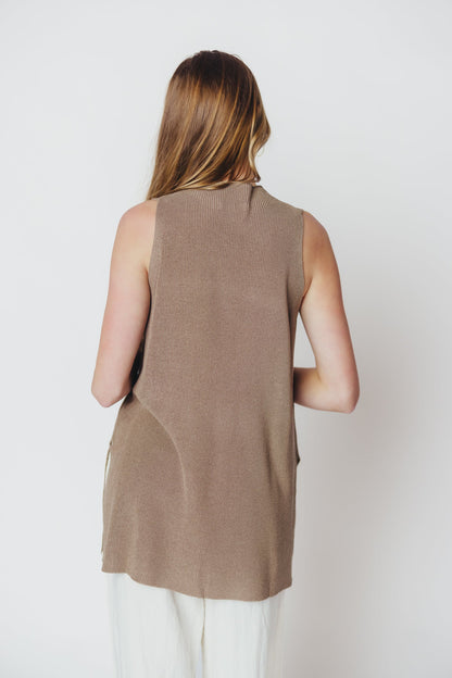 Nora Knit Tank in Taupe