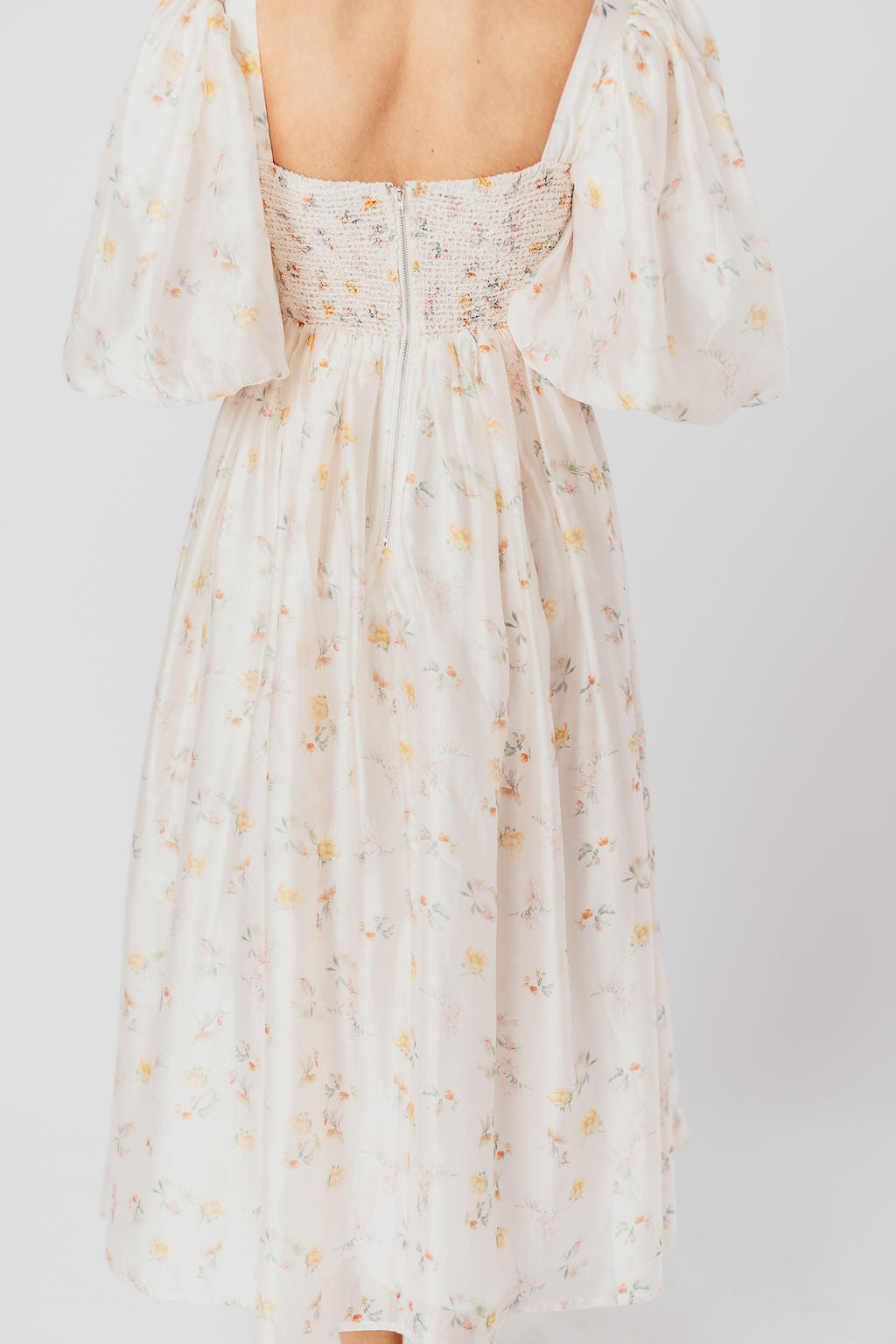 Harlow Maxi Dress in Tiny Yellow Floral - Bump Friendly & Inclusive Sizing (S-3XL)