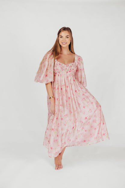 Harlow Maxi Dress in Pink - Bump Friendly & Inclusive Sizing (S-3XL)